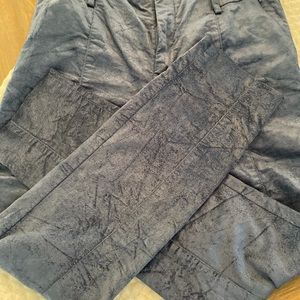 Size 2: Anthropologie Crushed Velvet Ankle Pants
